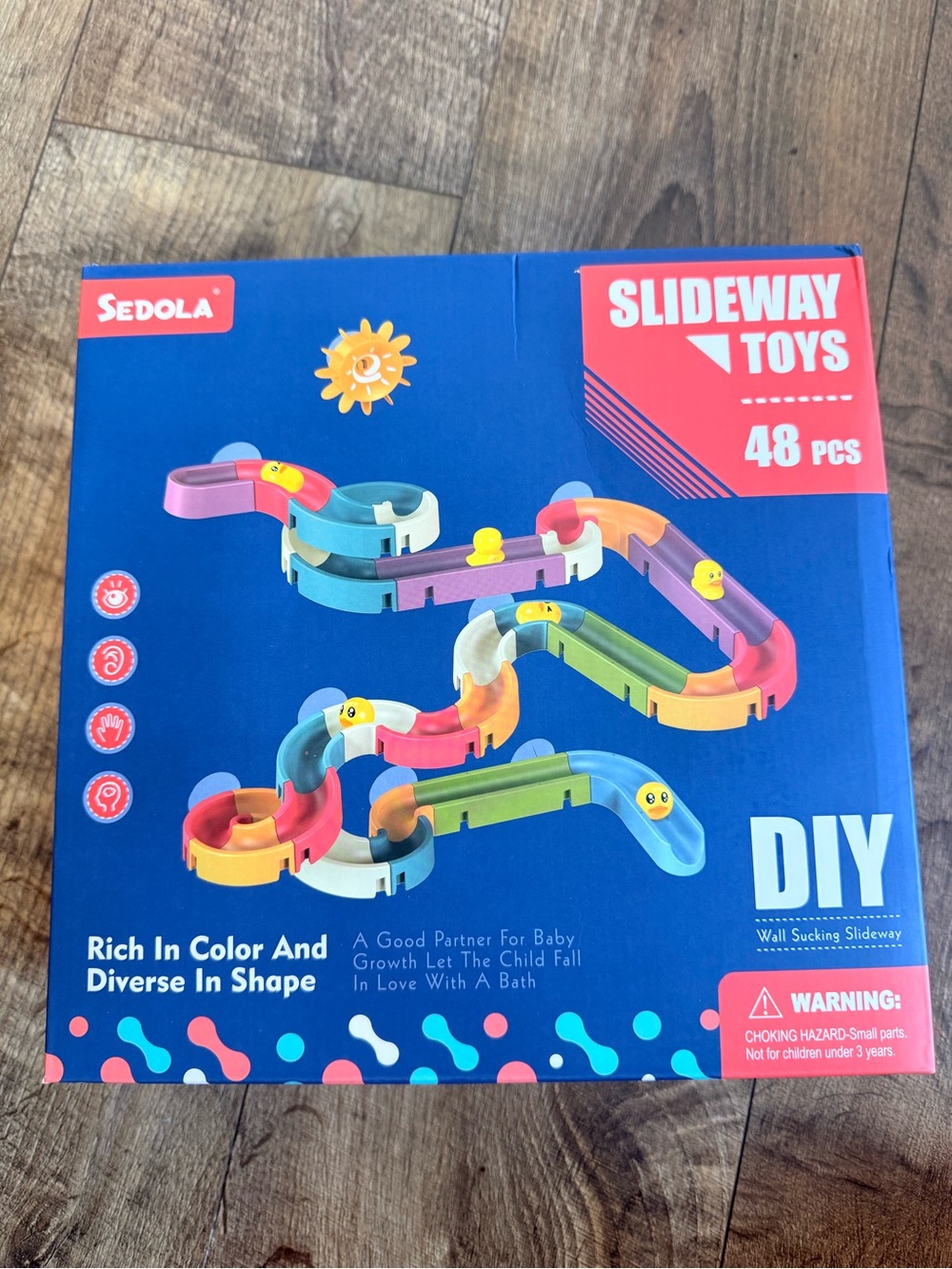 Slideway Toys 48-Piece DIY Water Track - Multicolor